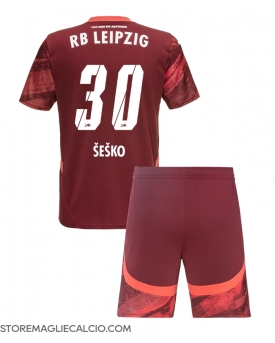 RB Leipzig Benjamin Sesko #30 Maglia Gara Trasferta Repliche 2024-25 Bambino Maniche Corte RB Leipzig Benjamin Sesko #30 Maglia Gara Trasferta Repliche 2024-25 Bambino Maniche Corte